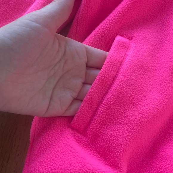 OshKosh B'gosh | Navy & Pink Cherry Fleece Reversible Hooded Jacket - Girls - Picture 7 of 10